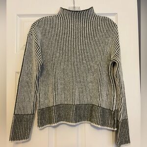 Striped High Neck Sweater S